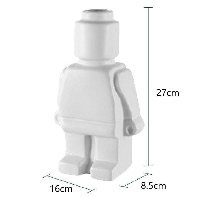 Grillige Lego-geïnspireerde robot plantenbakken voor creatief thuisdecor | BloomGrow