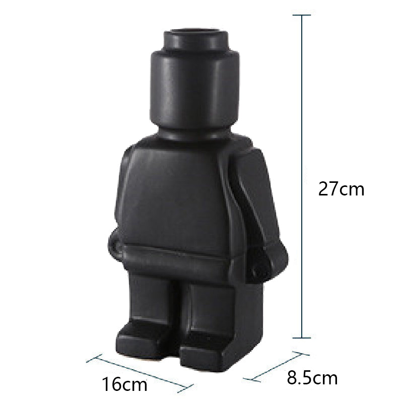 Grillige Lego-geïnspireerde robot plantenbakken voor creatief thuisdecor | BloomGrow