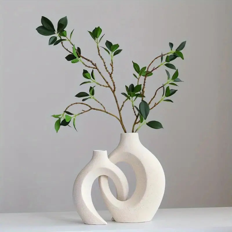 Elegante Scandinavische Keramische Vaas voor Stijlvolle Interieurs | NordicBloom
