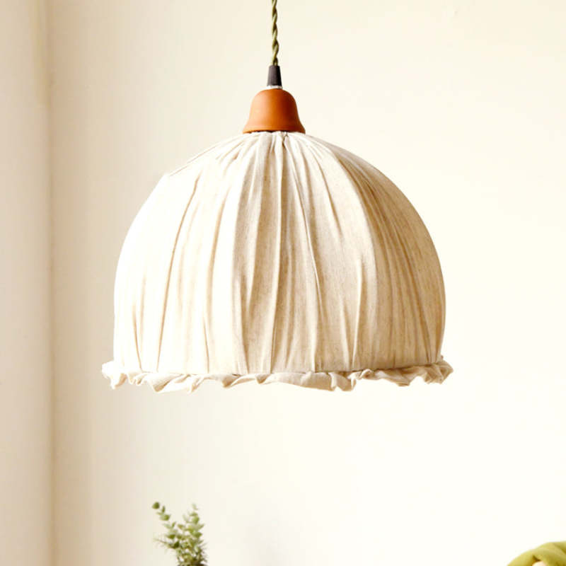 Beige LED Hanglamp met Scandinavische tint voor woonkamer, slaapkamer of eetkamer | LumiGlow