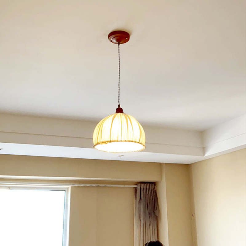 Beige LED Hanglamp met Scandinavische tint voor woonkamer, slaapkamer of eetkamer | LumiGlow