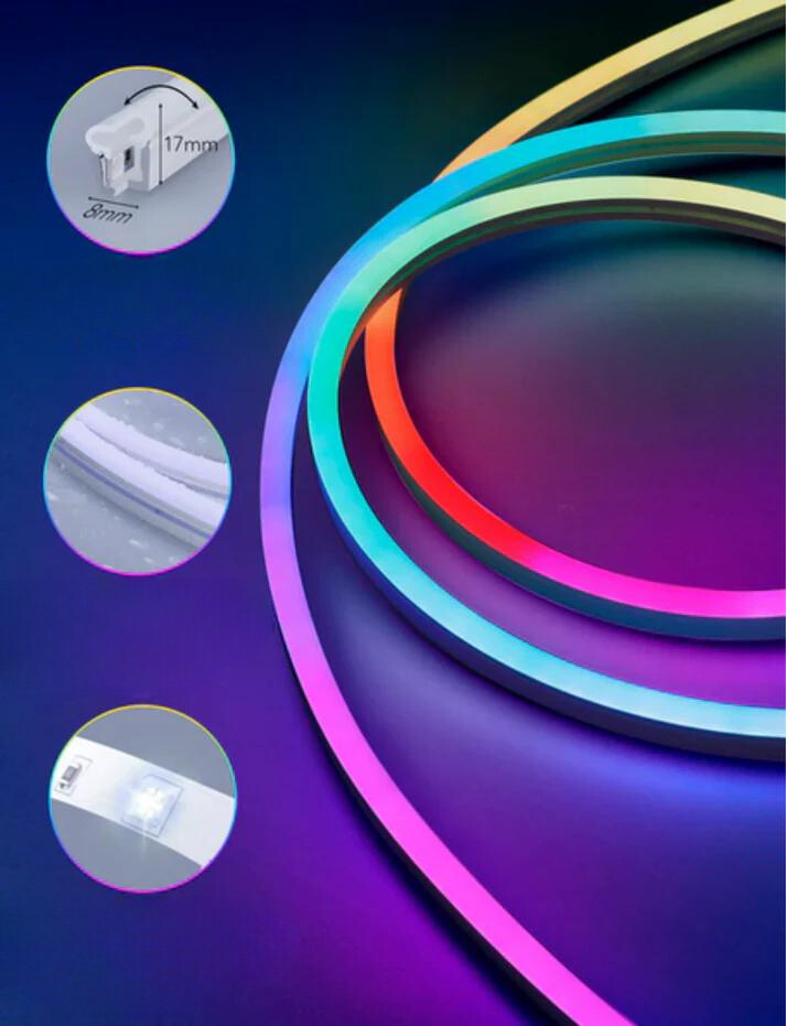 Dynamische Smart Neon LED Strip met Levendige Gloed | RadiantFlex