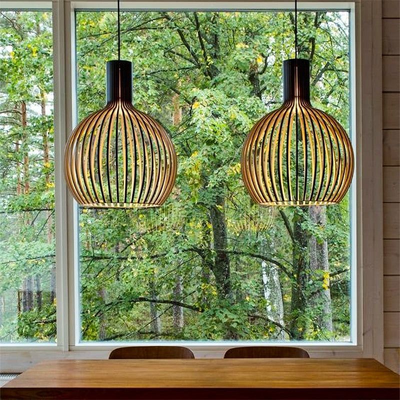 Tijdloze houten hanglamp voor gezellige sfeer | LumoraGlow