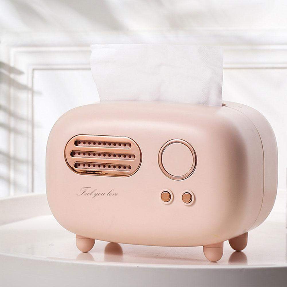 Elegante Retro Radio Tissue Houder voor Huizen | EchoTissue