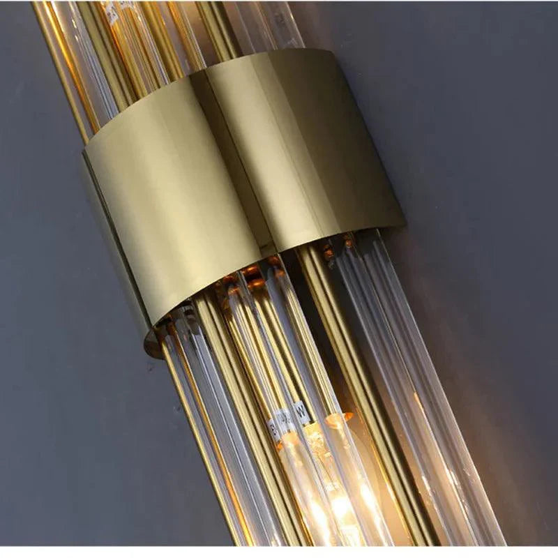 Luxe Kristallen Wandlamp met Gouden Accenten | CrystalGlow