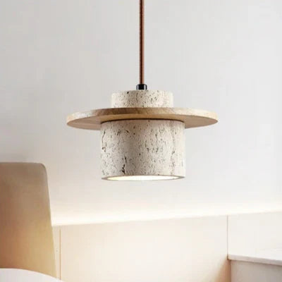 Luxe Travertijn Hanglamp voor Modern Interieur | Luminara