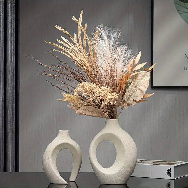 Elegante Scandinavische Keramische Vaas voor Stijlvolle Interieurs | NordicBloom