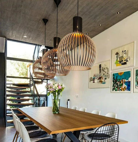 Tijdloze houten hanglamp voor gezellige sfeer | LumoraGlow