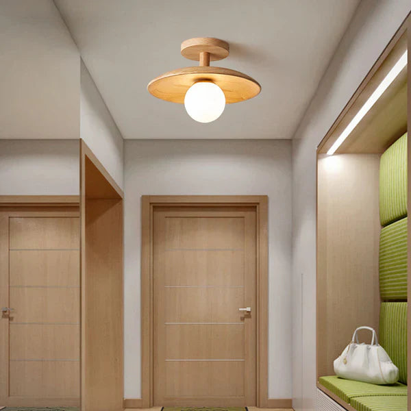 Tijdloze Japanse plafondlamp met elegant ontwerp | LumiZen