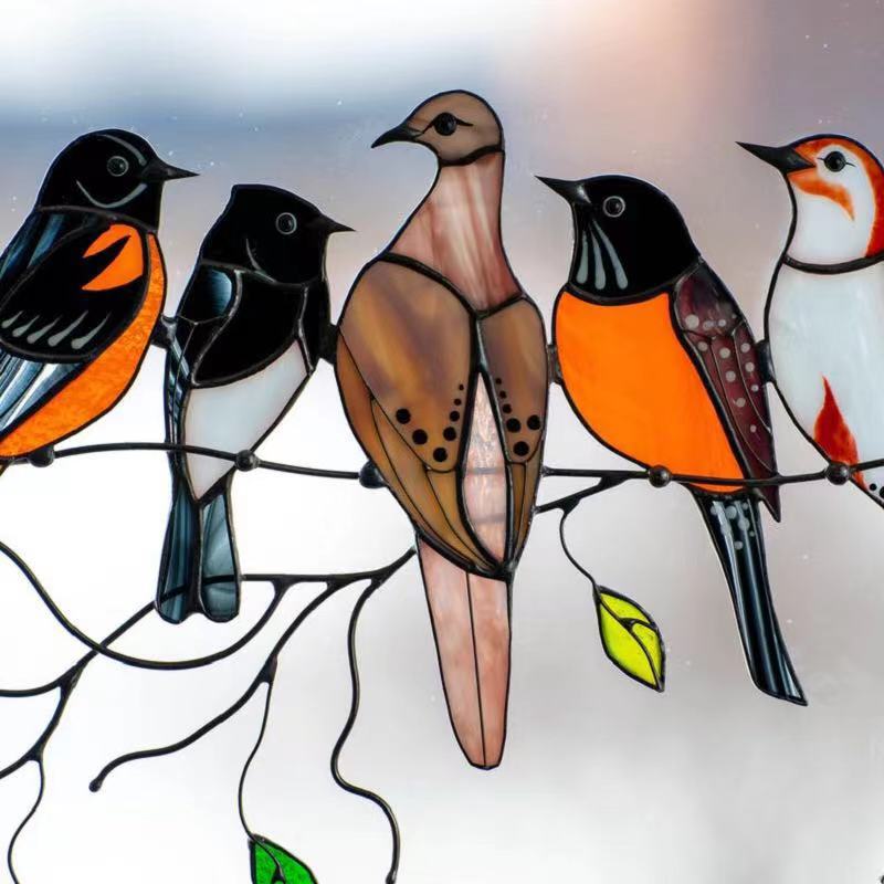 Kleurrijke Gebrandschilderde Vogel Zonvanger | PrismFlutter
