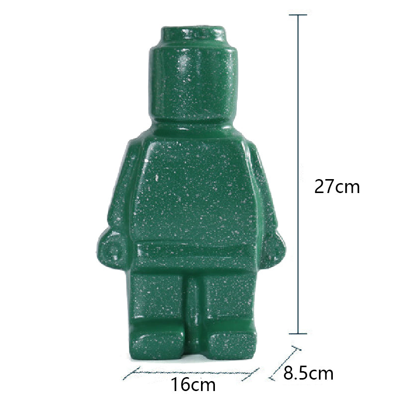 Grillige Lego-geïnspireerde robot plantenbakken voor creatief thuisdecor | BloomGrow