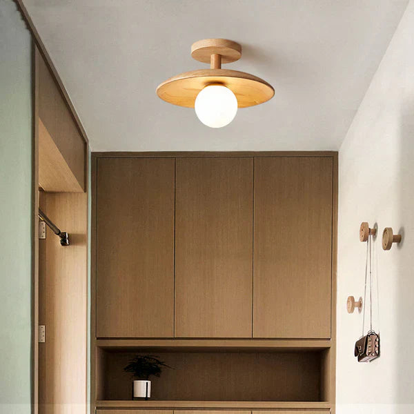 Tijdloze Japanse plafondlamp met elegant ontwerp | LumiZen