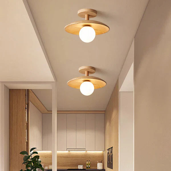 Tijdloze Japanse plafondlamp met elegant ontwerp | LumiZen