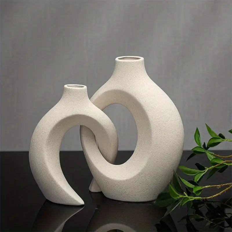 Elegante Scandinavische Keramische Vaas voor Stijlvolle Interieurs | NordicBloom