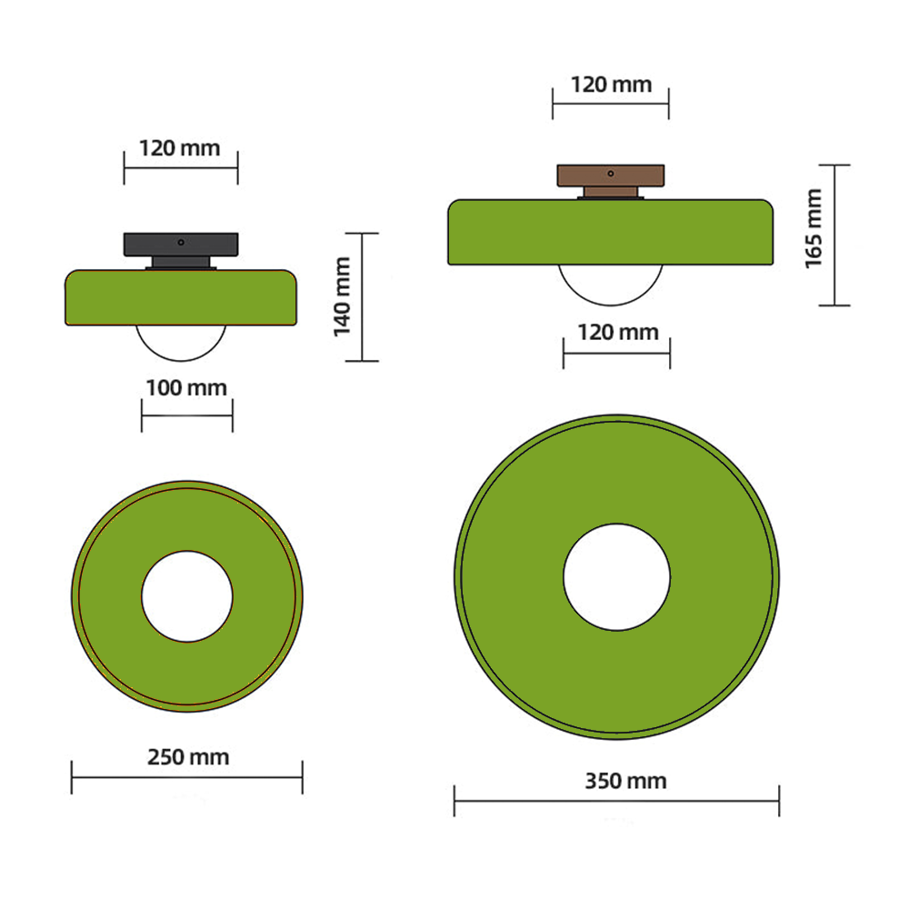 Moderne Ronde Plafondlamp voor Geraffineerde Verlichting en Uitnodigende Sfeer | LumaGlow