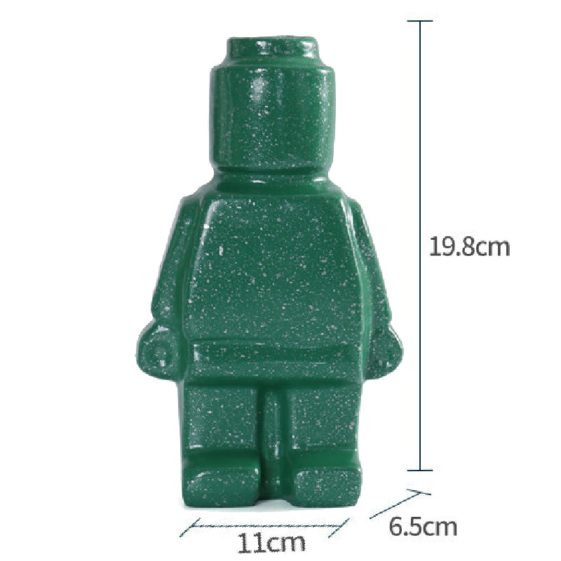 Grillige Lego-geïnspireerde robot plantenbakken voor creatief thuisdecor | BloomGrow