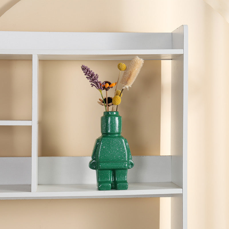Grillige Lego-geïnspireerde robot plantenbakken voor creatief thuisdecor | BloomGrow