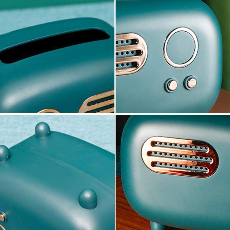 Elegante Retro Radio Tissue Houder voor Huizen | EchoTissue