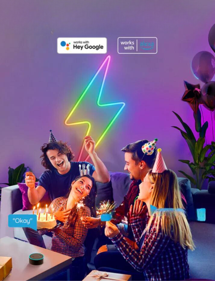 Dynamische Smart Neon LED Strip met Levendige Gloed | RadiantFlex