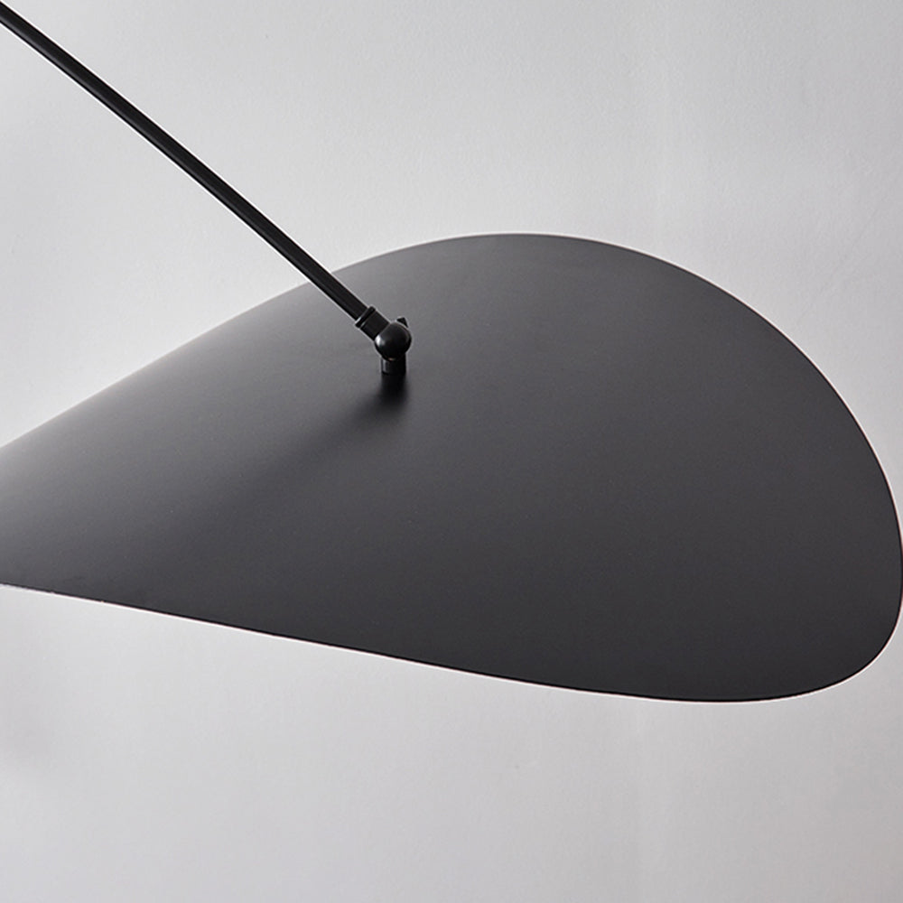 Stijlvolle Lotus Blad LED Hanglamp in Zwart/Goud Metaal voor Woonkamer | LumaLeaf
