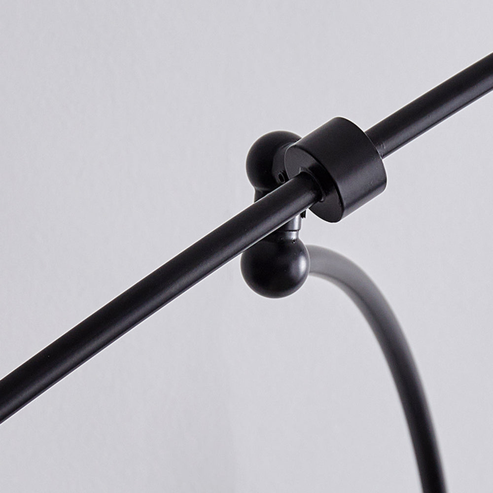 Stijlvolle Lotus Blad LED Hanglamp in Zwart/Goud Metaal voor Woonkamer | LumaLeaf