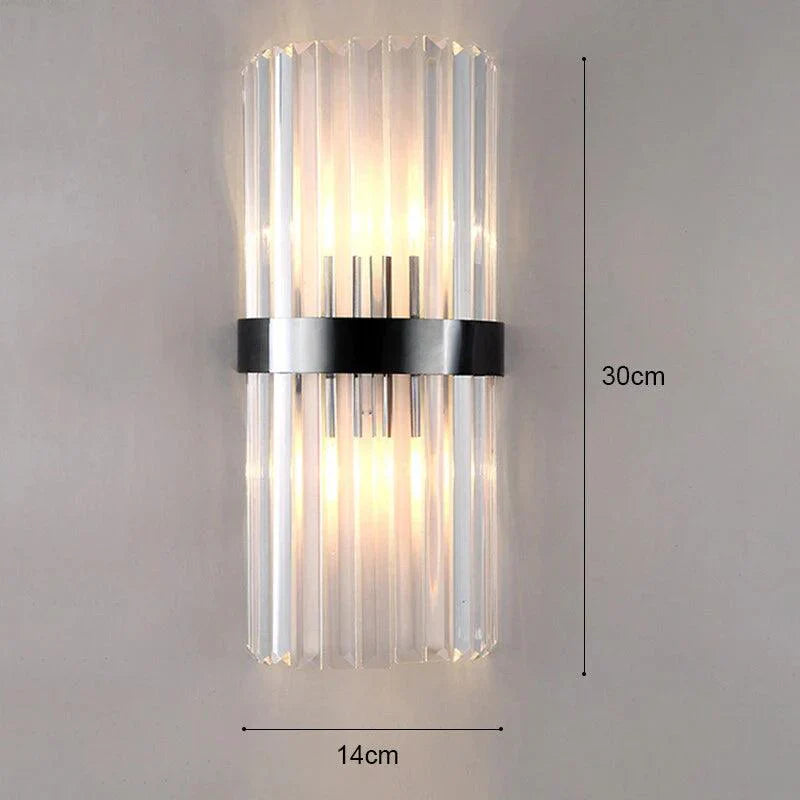 Luxe Kristallen Wandlamp met Gouden Accenten | CrystalGlow