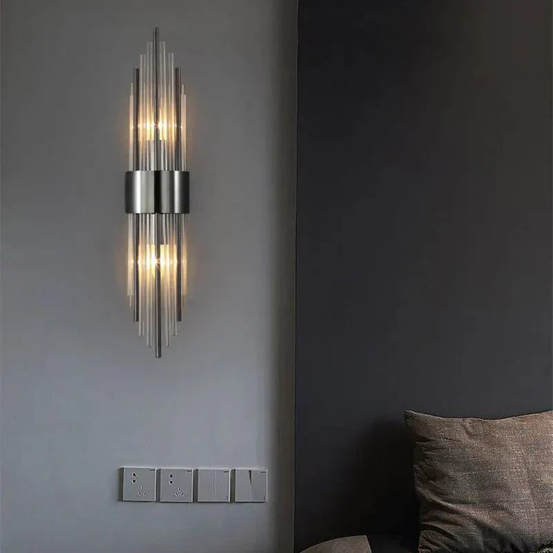 Luxe Kristallen Wandlamp met Gouden Accenten | CrystalGlow