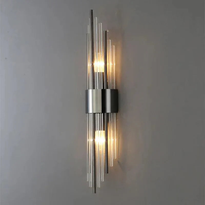Luxe Kristallen Wandlamp met Gouden Accenten | CrystalGlow