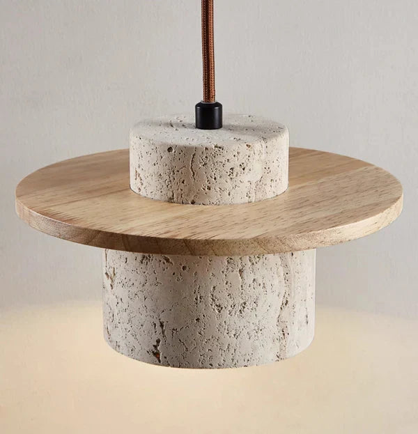 Luxe Travertijn Hanglamp voor Modern Interieur | Luminara